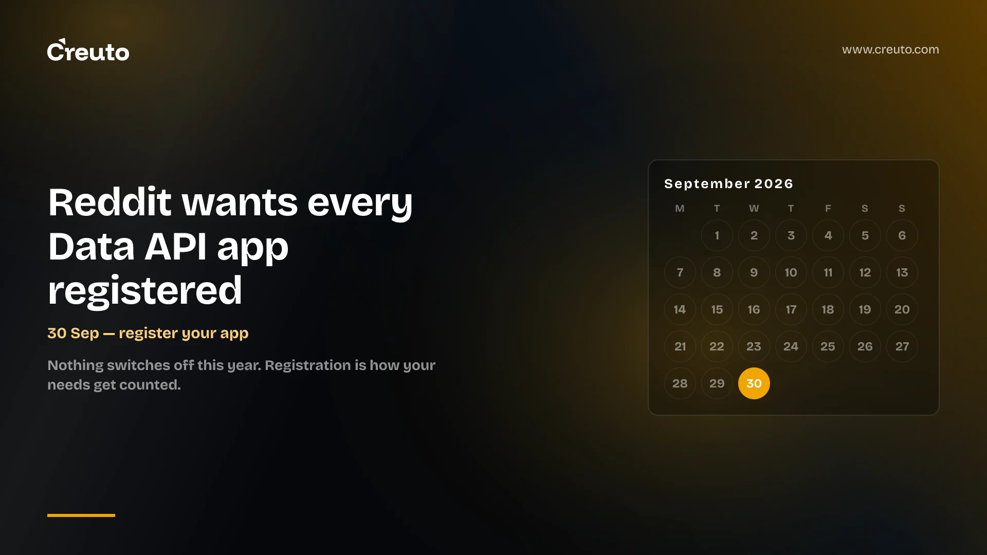 Reddit Data API: register your app by 30 September