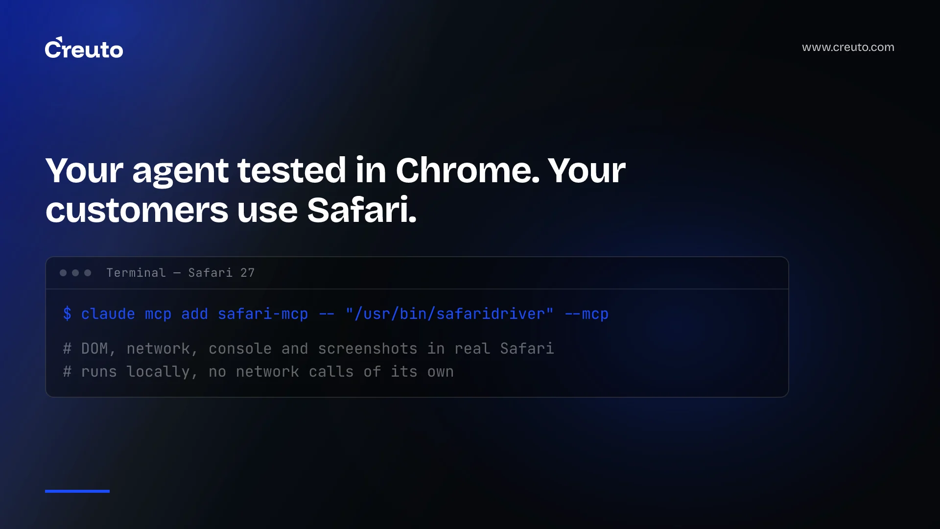 Safari MCP: your coding agent can now test your site in Safari 27
