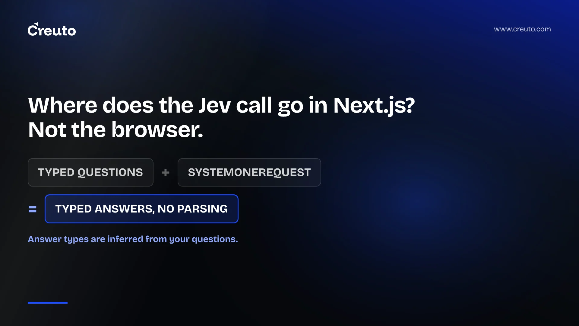 Jev JavaScript SDK in a Node app: typed answers