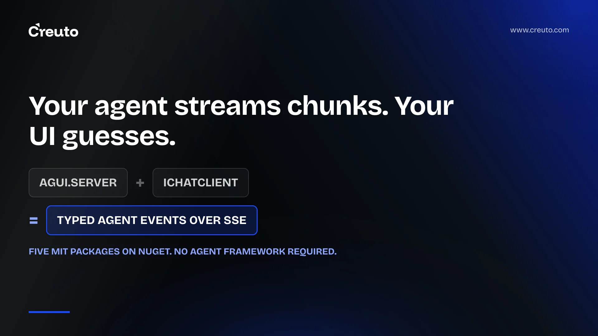 AG-UI protocol in .NET: typed events for agent UIs