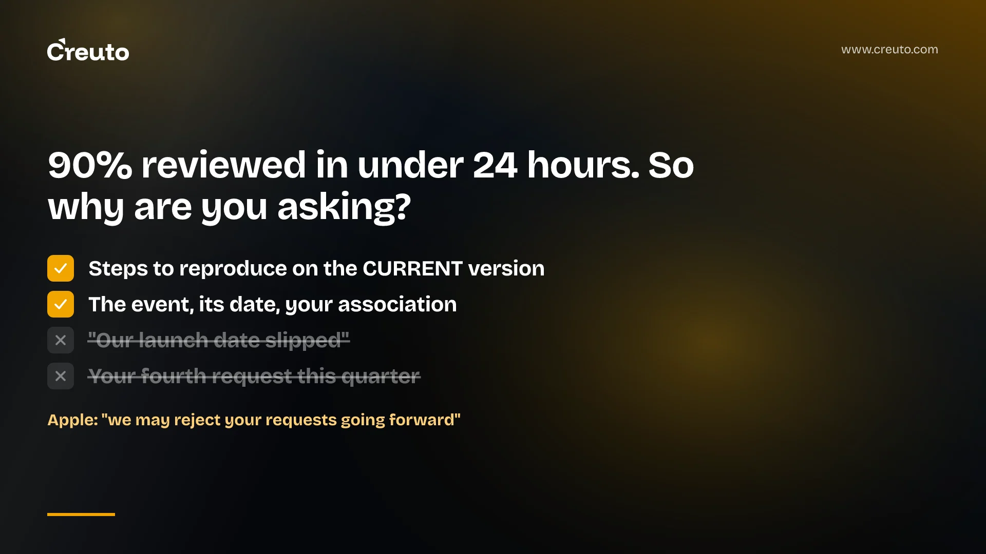 Expedite App Store review: what Apple actually accepts
