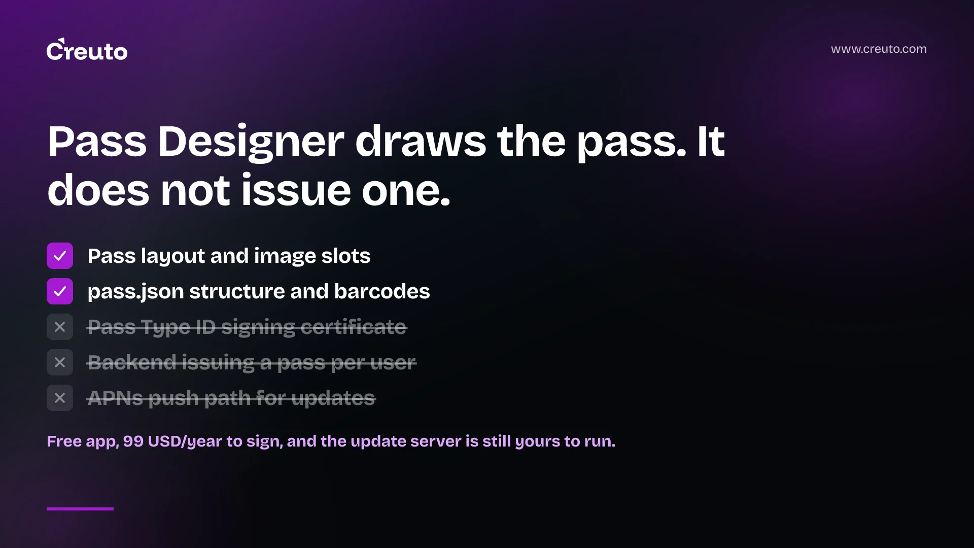 Apple Pass Designer: what it removes, what it doesn't