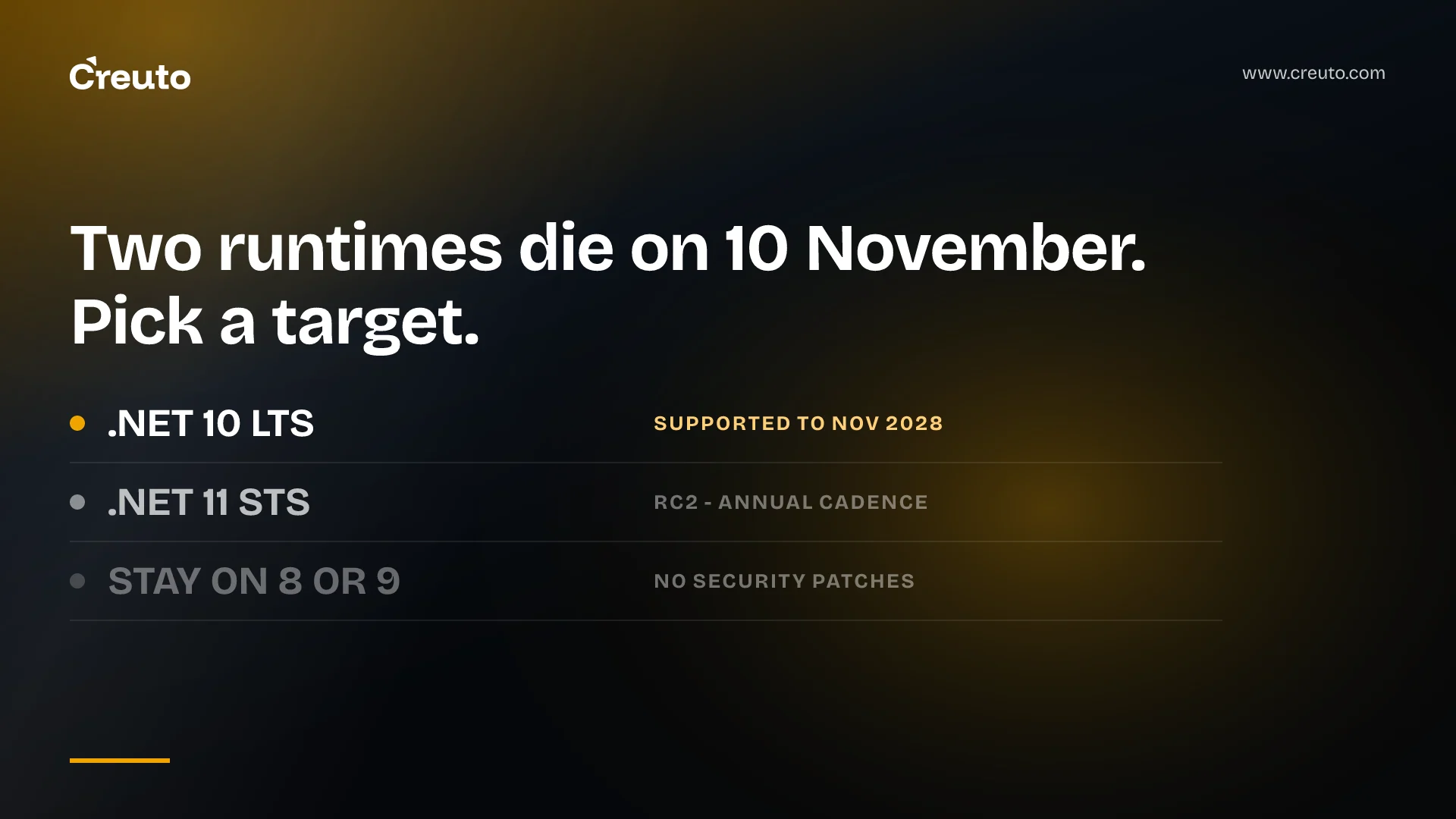 .NET 10 vs .NET 11: picking a target before 10 November